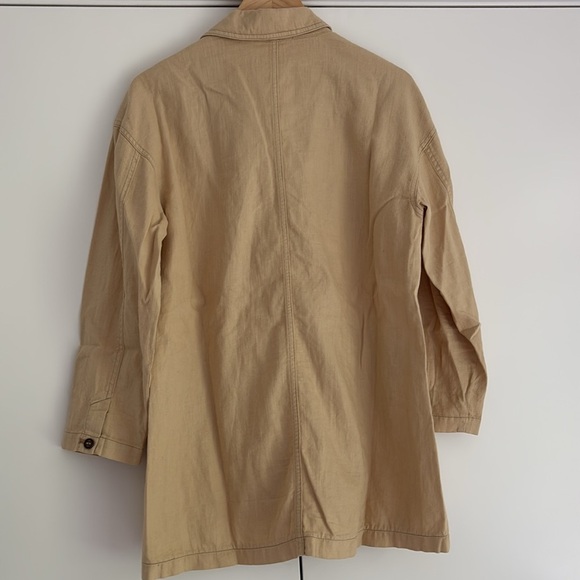 Anthropologie Pilcro Summer Linen Blend Blazer in Neutral - Picture 3 of 11